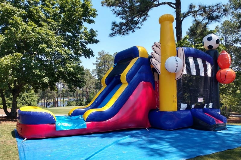 WJ147 Sports Inflatable Wet Combo Bouncer Slide Pool