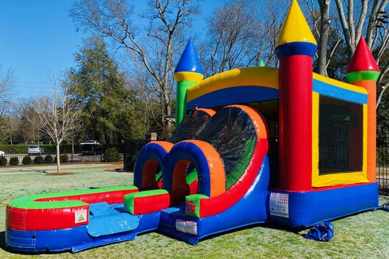 WB065 Classic Inflatable Castle Wet Combo Bounce Slide