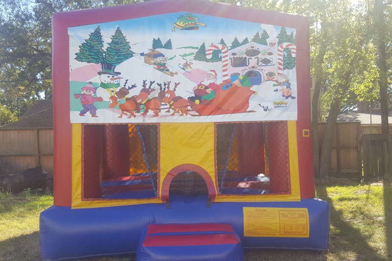 WB128 Christmas Inflatable Bounce House Jumping Castle