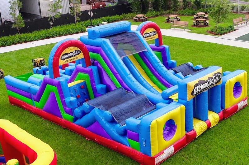 WB083 Adrenaline Rush Obstacle Course Inflatable Bounceinflatable