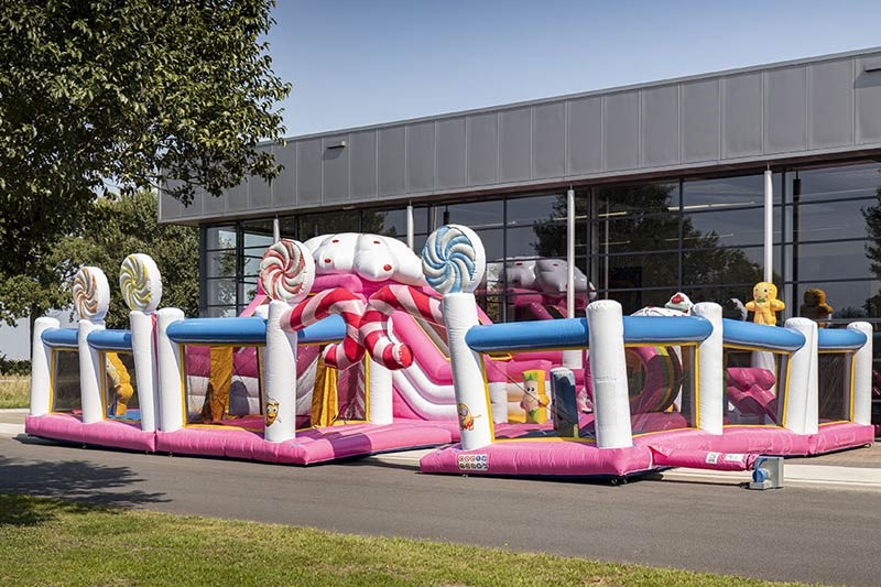 MC195 Candyland Bouncy House Inflatable Bounce Combo Slideombos, Slides ...