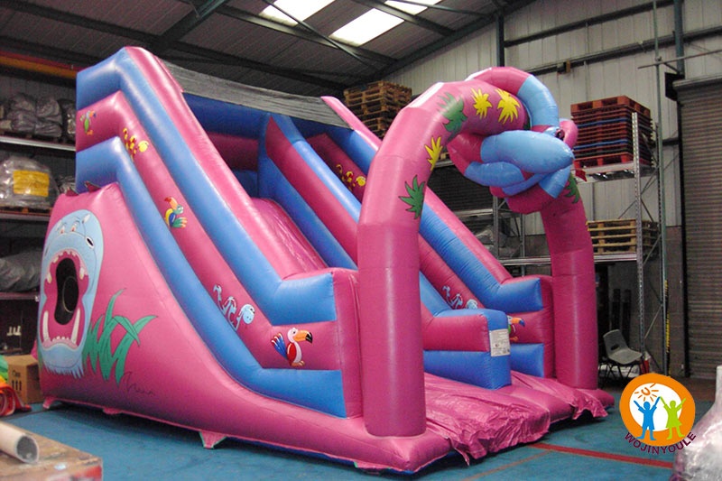 DS136 20ft Snake Jungle Theme Inflatable Dry Slide