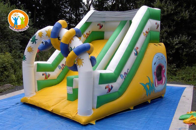 DS135 20ft Snake Jungle Theme Inflatable Dry Slide