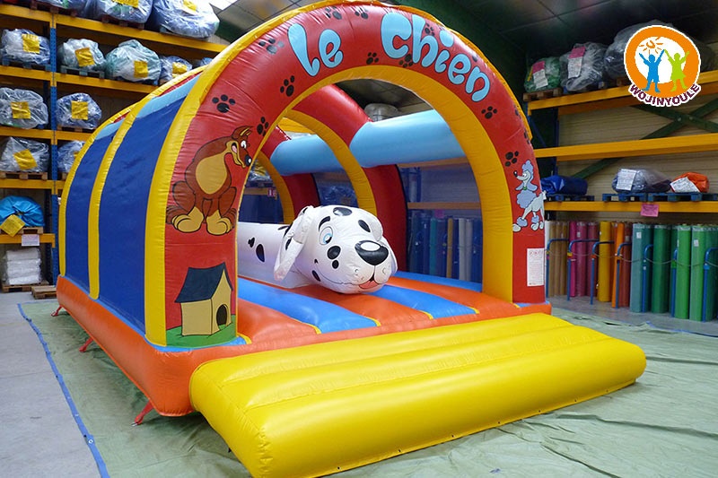 WB567 3 Arches Dog Infatable Jumping Castle with Roof