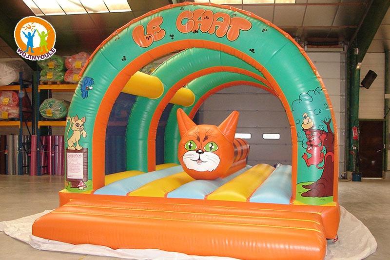 WB578 3 Arches Cat Infatable Jumping Castle with Roof