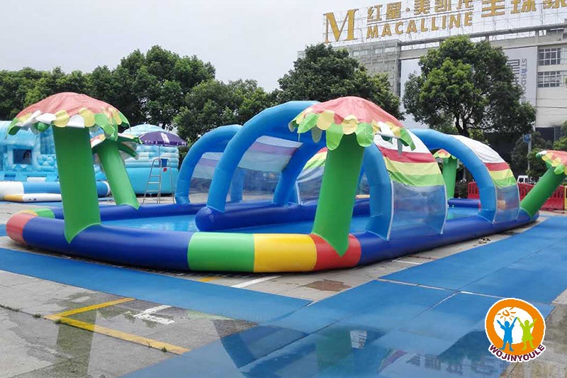 WP002 Jungle Inflatable Water Pool with Shed Roof