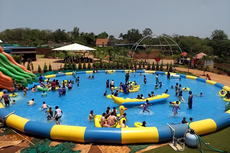 WP090 Commercial Outdoor Round Inflatable Water Pools Wholesales