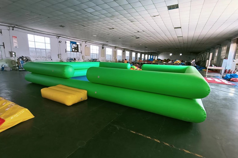 WP029 Commercial Outdoor PVC Inflatable Water Pool Double Rings