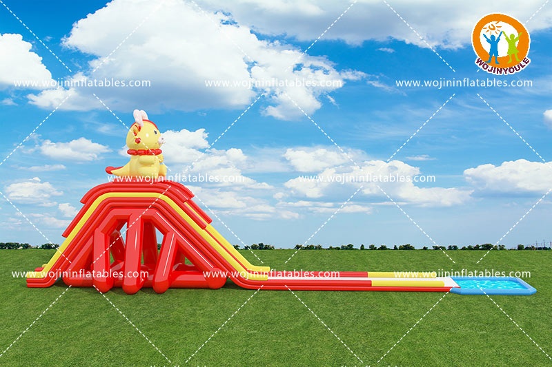 WW053 Giant 184ft Long Inflatable Water Slide w/ Pool