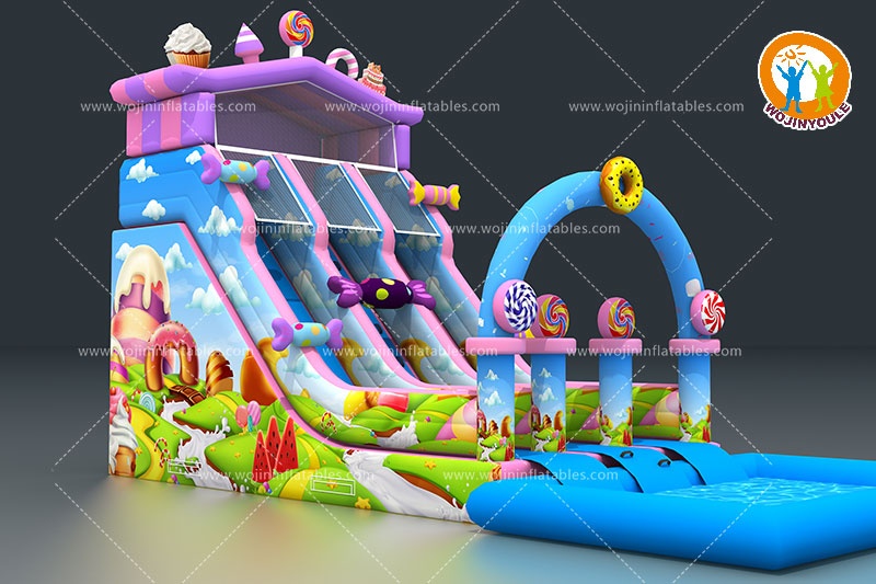 WS252 23ft Candy Theme Inflatable Water Slide