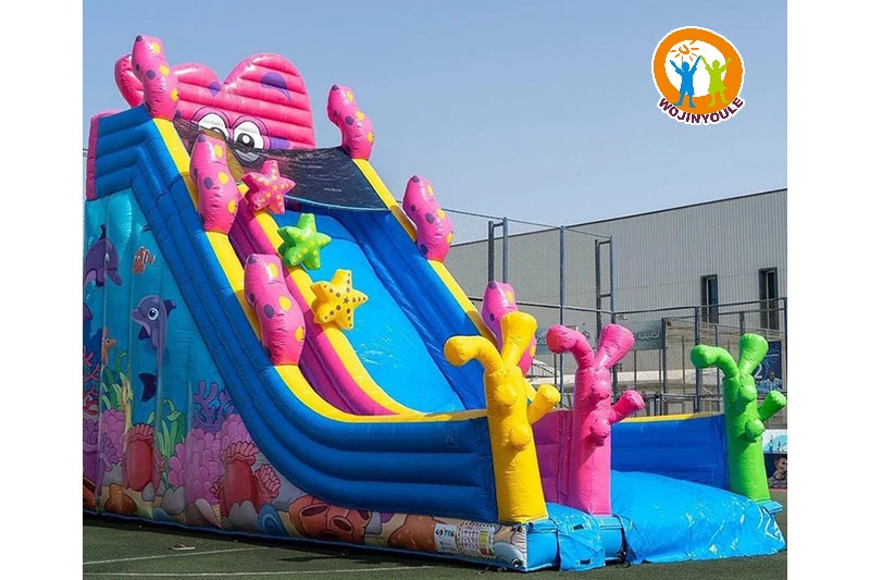 WS255 24ft Tall Sea Octopus Inflatable Water Slide