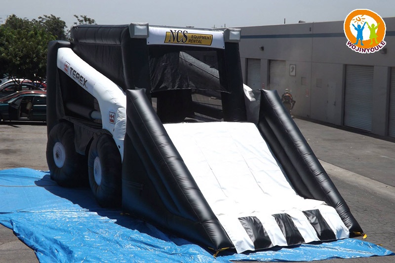 WB581 White and Black Loader Inflatable Combo Slide