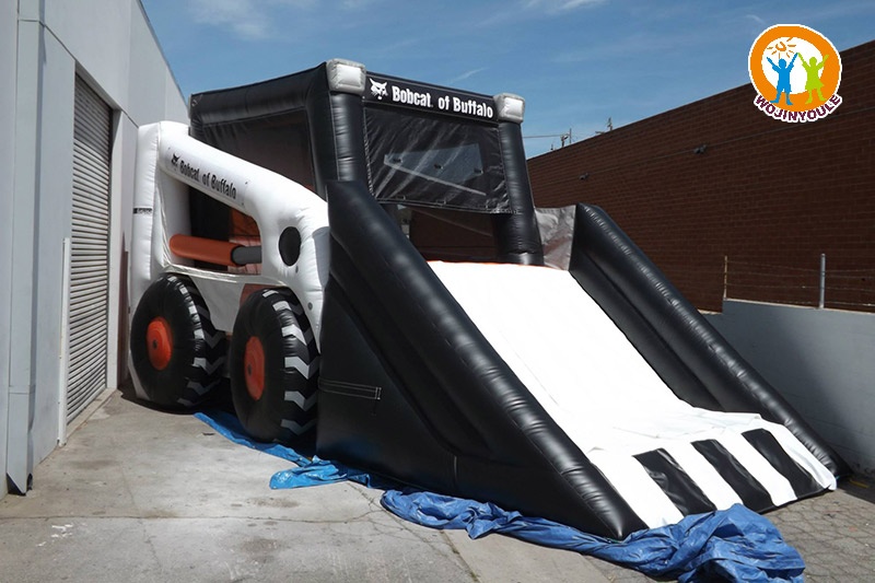 WB588 White and Black Loader Inflatable Combo Slide