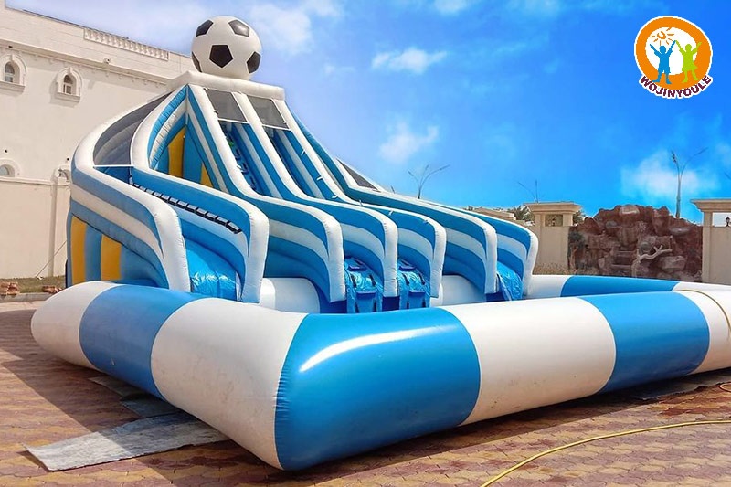 WS258 Football Theme Inflatable Water Slide with Pool Set