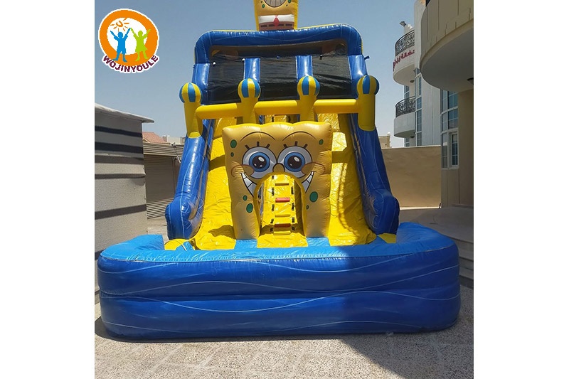 WS259 Minions Theme Inflatable Water Slide with Pool Set