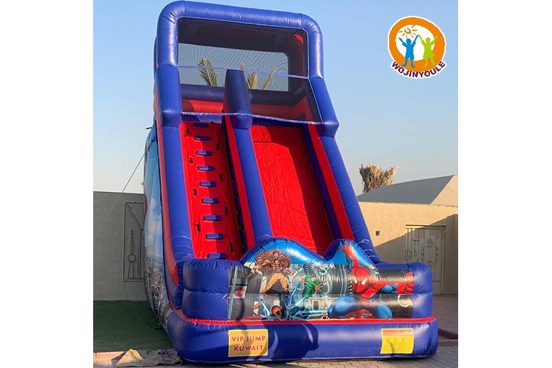 DS256 Super Hero 23ft Tall Inflatable Dry Slide