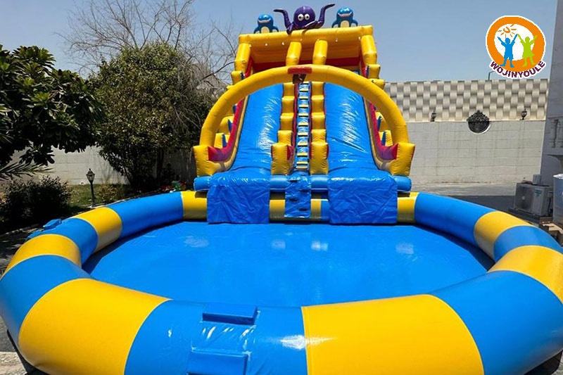 WS265 Octopus Double Lane Inflatable Water Slide