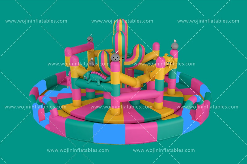 TP100 Commercial Outdoor Inflatable Theme Park Jumping Fun