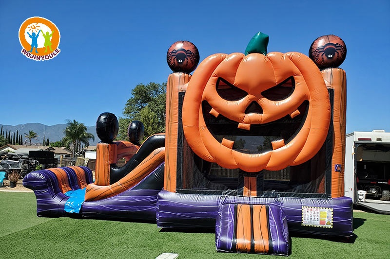 WB595 Spooky Halloween Slide Combo Inflatable Bouncer w/ Slide