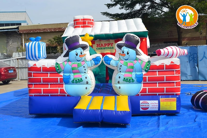 WB600 Santa Christmas Castle Inflatable Bounce House