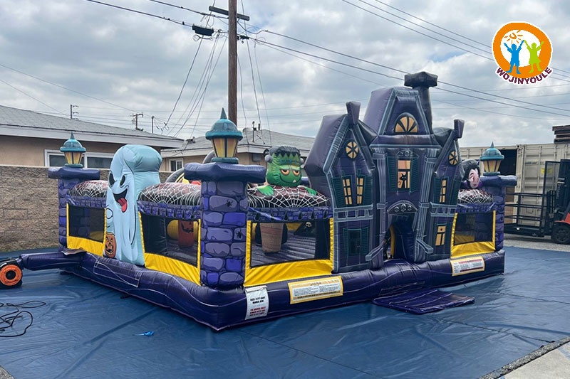 WB618 Spooky Playland Inflatable Combo Bouncer Slide