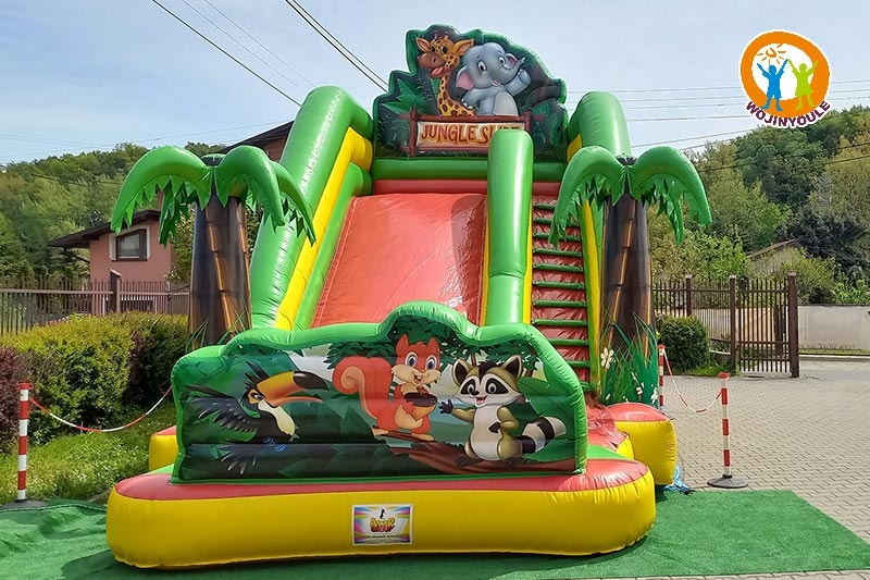 DS198 Commercial 20ft Jungle Theme Inflatable Dry Slide