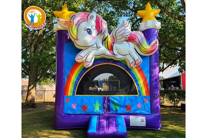 WB634 The 3D Unicorn Inflatable Bounce House