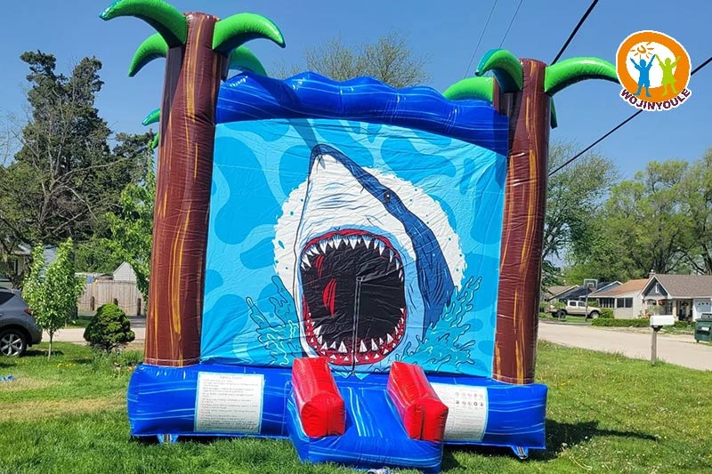 WB643 The Jungle Shark Inflatable Bounce House