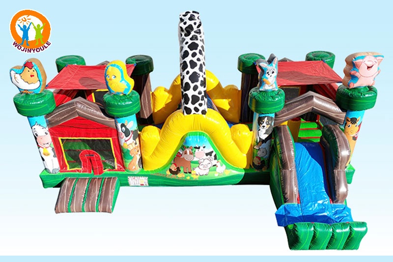 WB631 Fun Farm Toddler Combo Inflatable Bouncer Slide