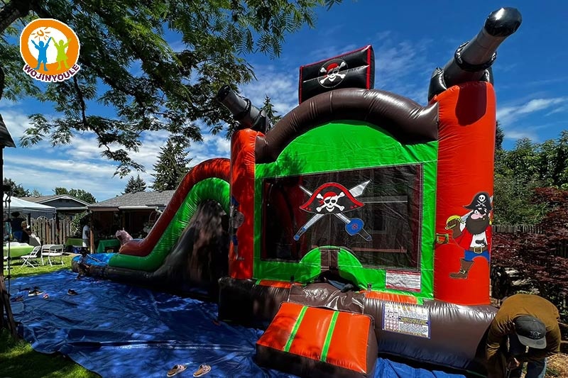 WB630 Pirate Wet Combo Inflatable Bouncer Water Slide