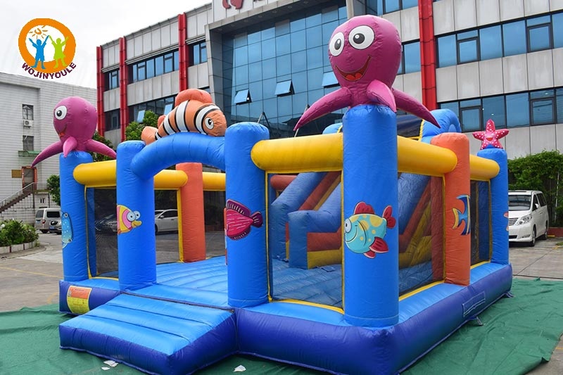 WB651 Octopus Theme Inflatable Combo Park Fun City