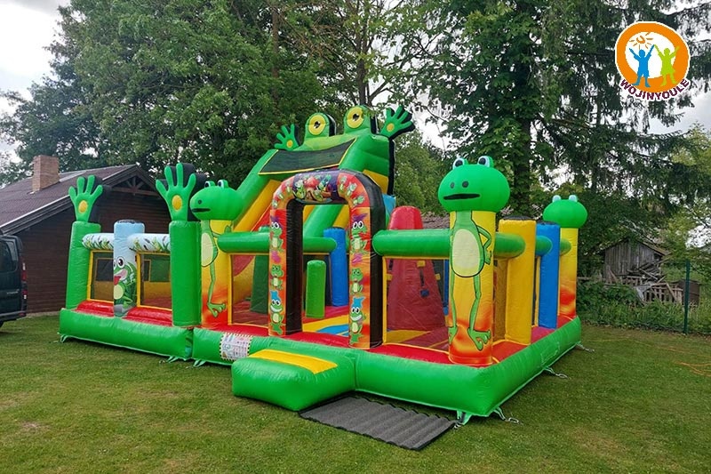 WB650 Jungle Frog Inflatable Combo Park Fun City Playground