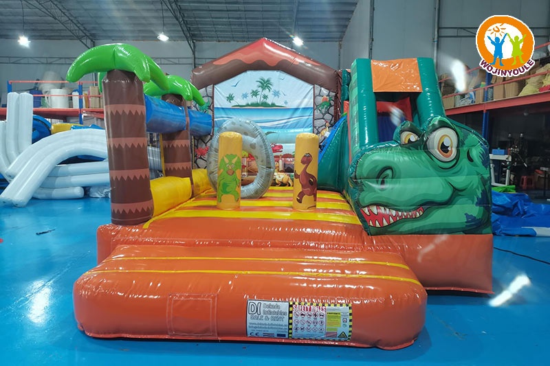 WB661 Little Dino Inflatable Combo Bouncer Slide