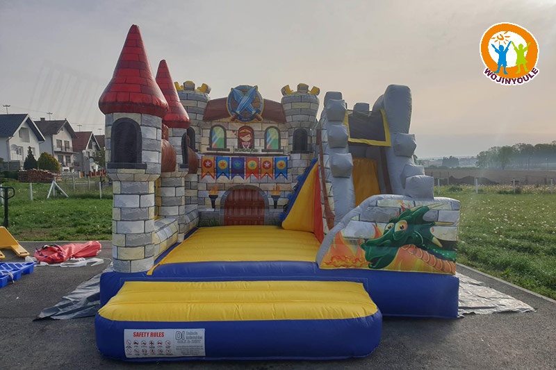 WB665 Dragon Inflatable Combo Bouncer Slide