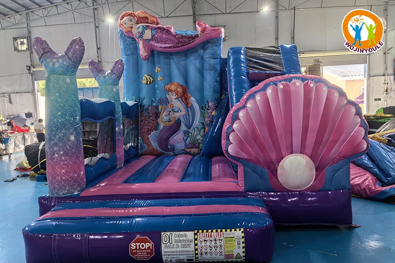 WB655 Mermaid Inflatable Combo Bouncer Slide