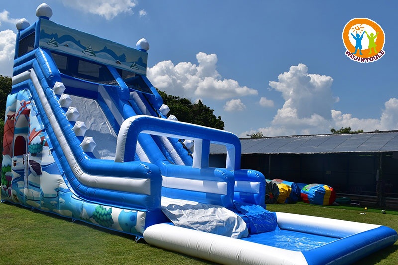 WS271 20ft Tobogan Snow Inflatable Water Slide with Pool