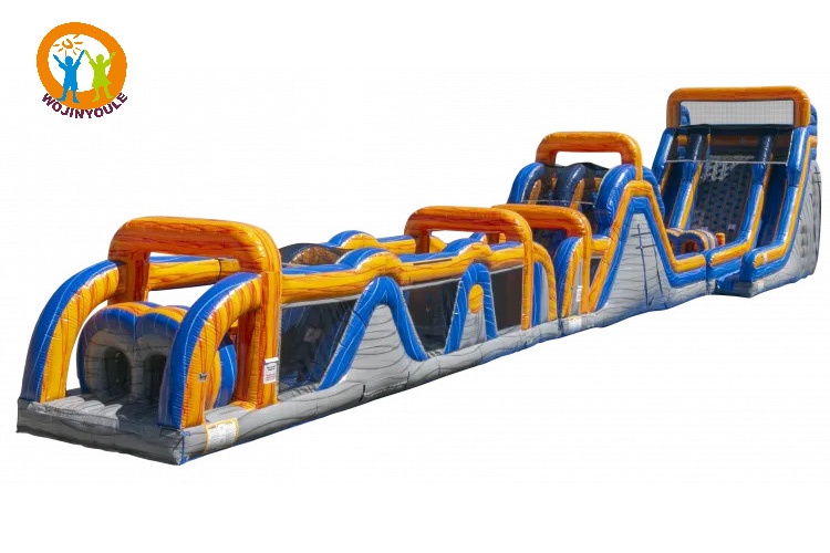 OC084 100ft Long Xtreme Run Inflatable Obstacle Course