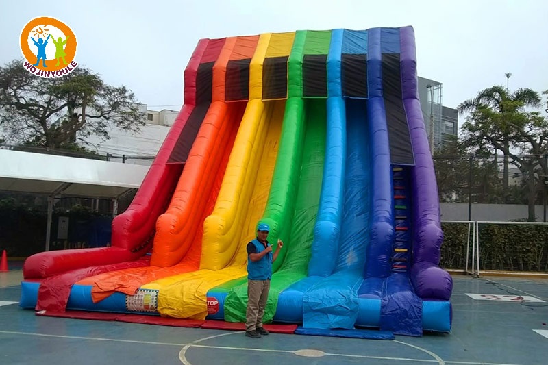 DS273 Multicolor 33ft Tall Inflatable Dry Slide