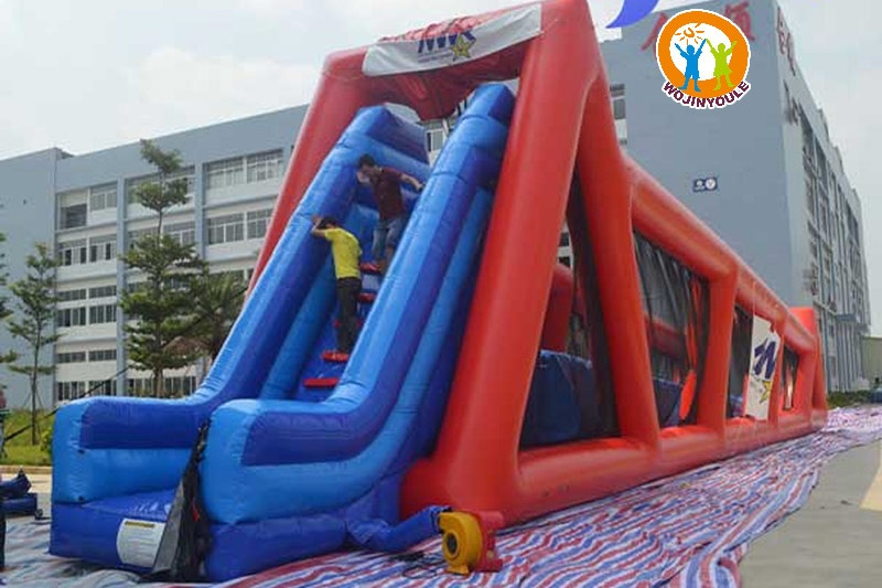 ZP026 Commercial Tidal Wave Inflatable Zipline Bridge Crossing Slide