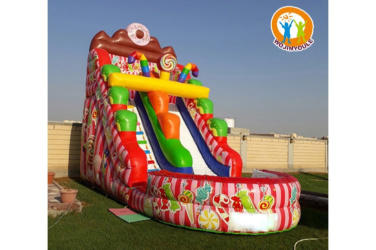 WS297 Candy 20FT Tall Inflatable Water Slide w/ Pool