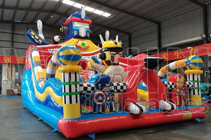 WJ034 Transformers Park Fun City Inflatable Bouncy Castle