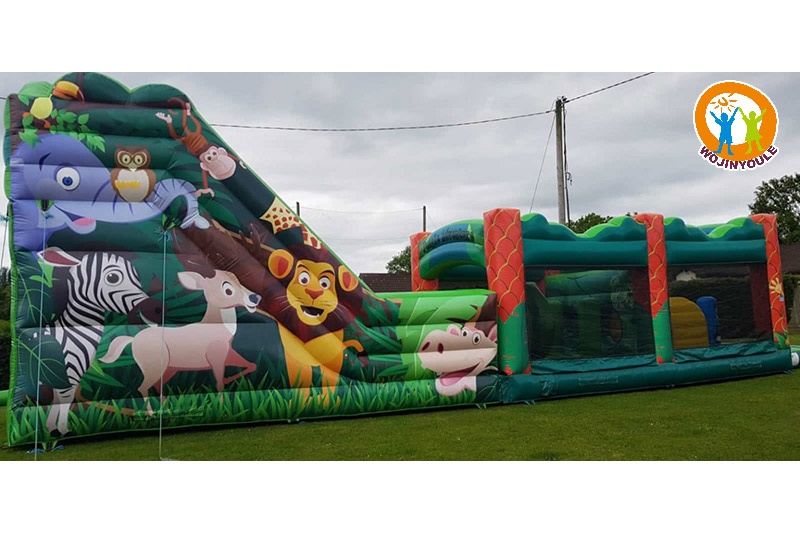 OC036 60ft Jungle Inflatable Obstacle Courses