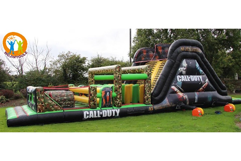 OC135 45ft Call of Duty Outdoor Inflatable Obstacle Course