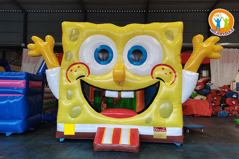 WJ063 Spongebob Inflatable Combo Bounce House Slide