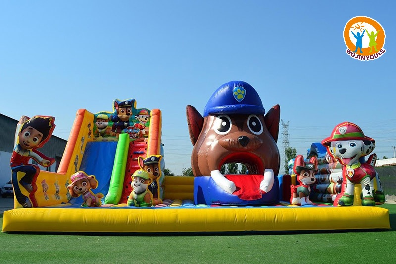 WB683 Paw Patrol Dog Inflatable Park Fun City Bouncer Slide