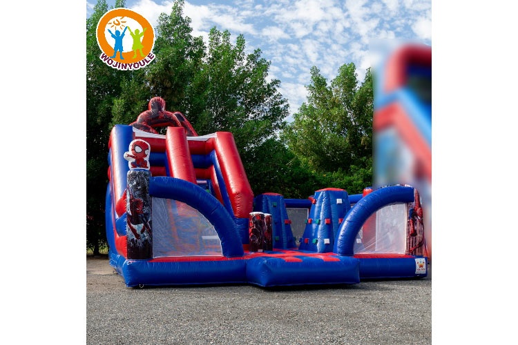 WB689 Spiderman Bouncer Inflatable Combo Jumping Slide