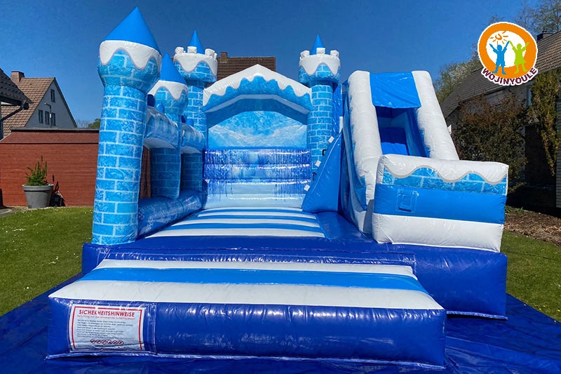 WB721 Frozen Inflatable Dry Combo Bounce Slide Jumping Castle