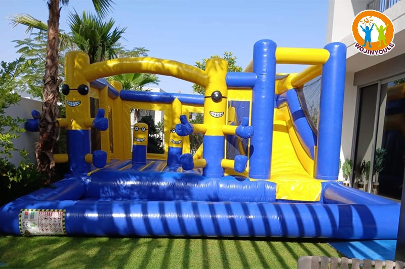 WB752 Minions Inflatable Wet Combo Jumping Castle Bouncer Slide