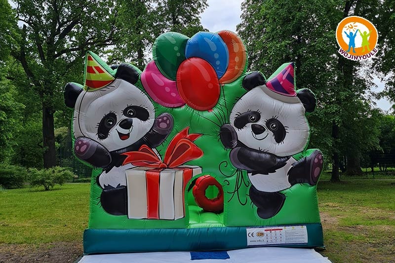 WB744 Panda Inflatable Bounce House with Slide