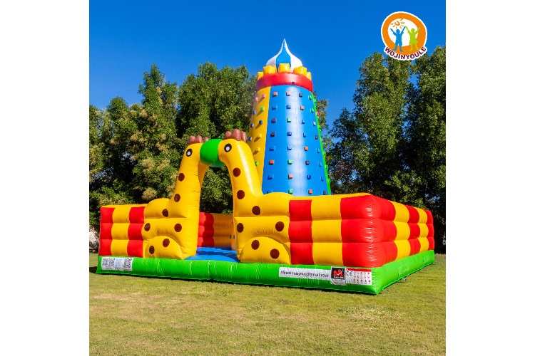 SG373 Giraffe Commercial Outdoor Inflatable Rock Climbing Wall Games